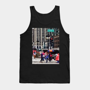 Chicago IL - Rainy Day on E Wacker Drive Tank Top